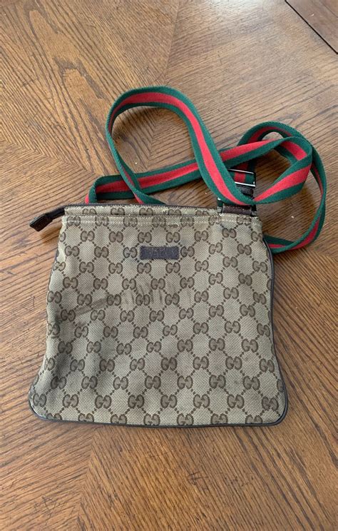 gucci crossbody with green and red strap|authentic gucci crossbody bag.